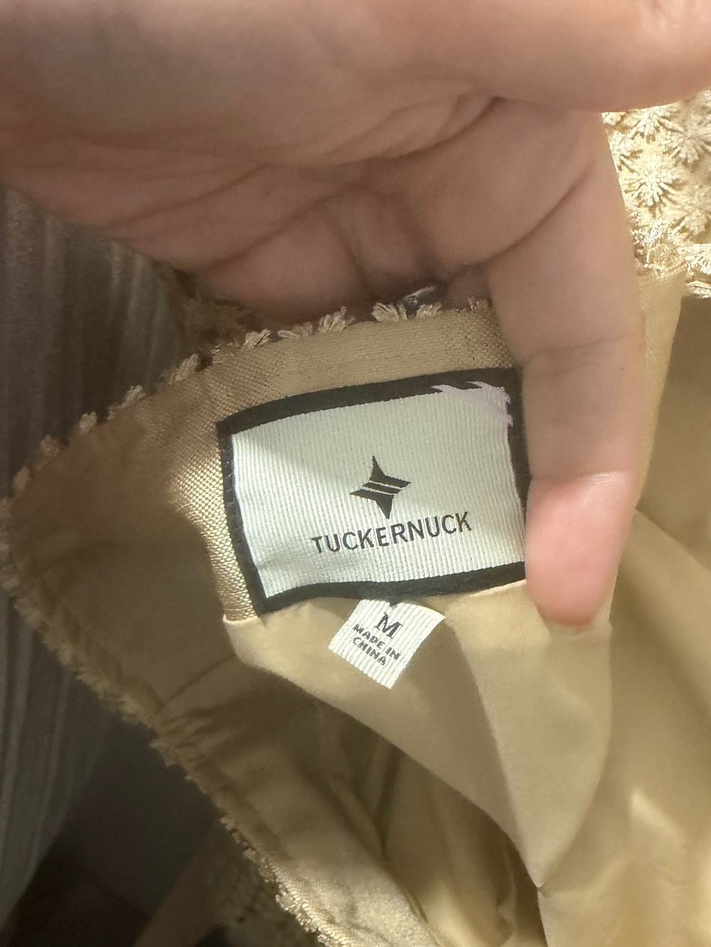 Tuckernuck Mettalic Gold Metallic Star Lace Eve Skirt